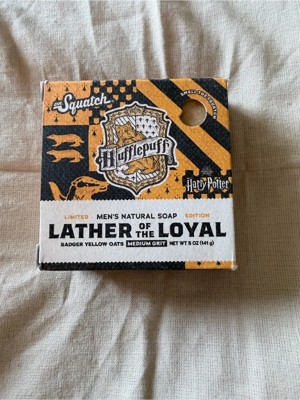 Dr. Squatch Harry Potter Soap - Lather of the Loyal (Hufflepuff) limited edition